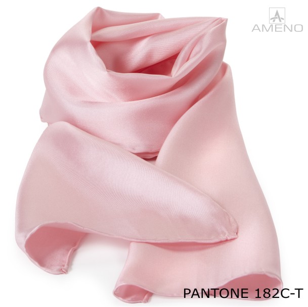kaffe hende opnåelige Ameno silke tørklæde pantone 182C lyserød | Adverties