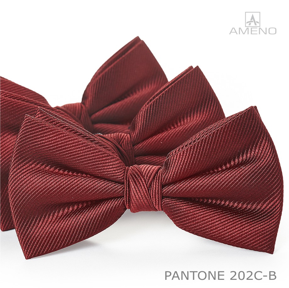 Burgundy Warm Red Bow Tie In Solid Color Always Is In Stock Adverties
