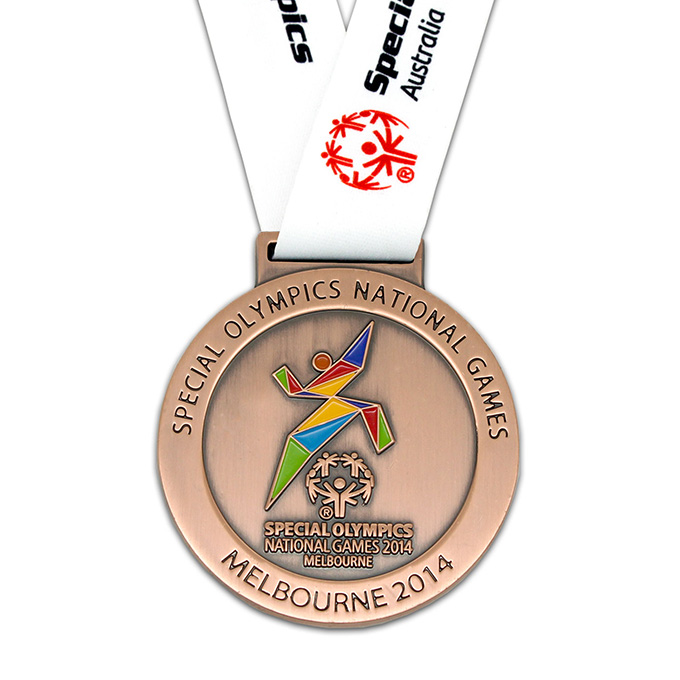 medaljer i eget design bronze med baand adverties